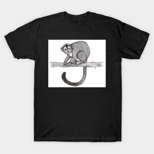 Night monkey sketch by Nicole Janes T-Shirt